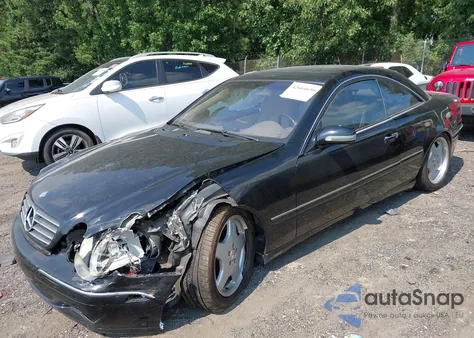 2001 Mercedes-Benz Cl 500 z USA, uszkodzony, nr VIN WDBPJ75J61A011309